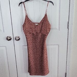 Abercrombie & Fitch Orange Sleeveless Mini Dress
